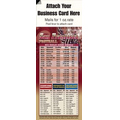 Magnetic Business Card Sports Schedule/ Football